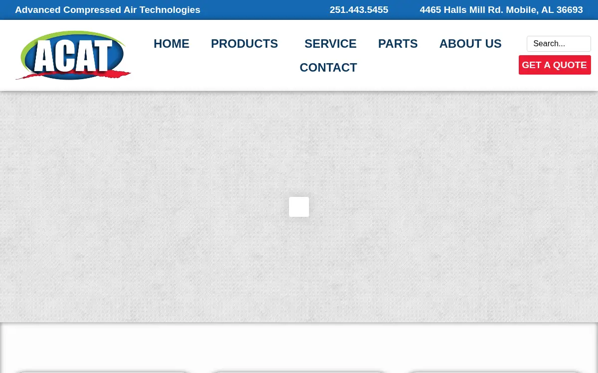 Homepage of Advanced Compressed Air Technologies INC