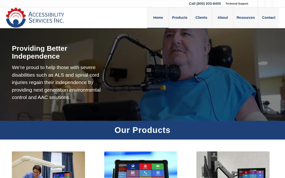 Homepage of Accessibility Services INC