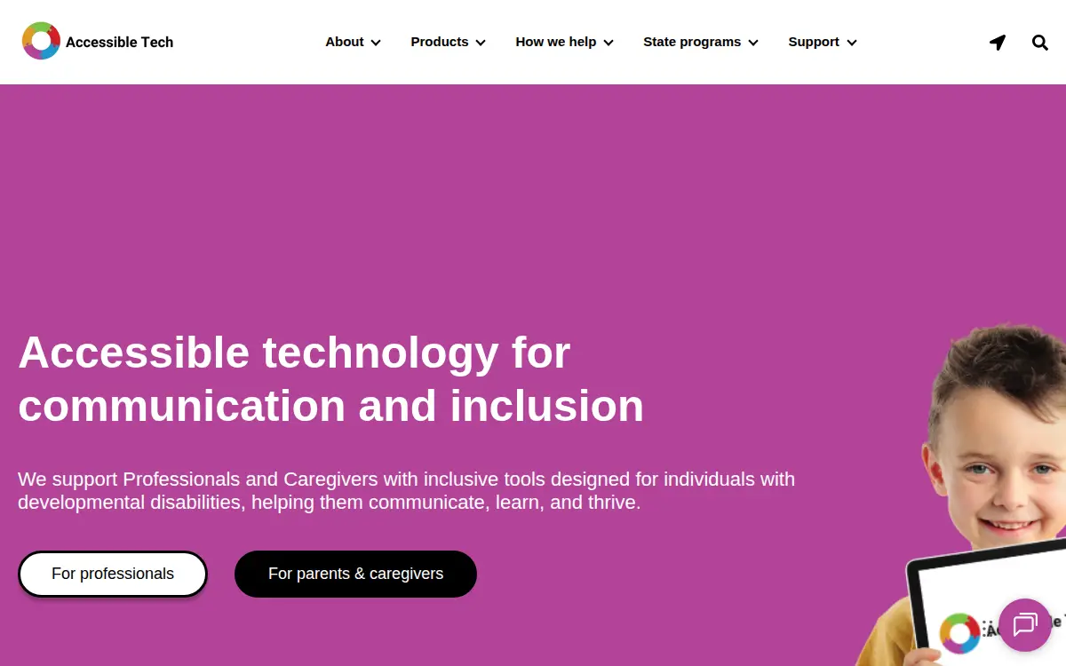Homepage of Accessible Tech LLC