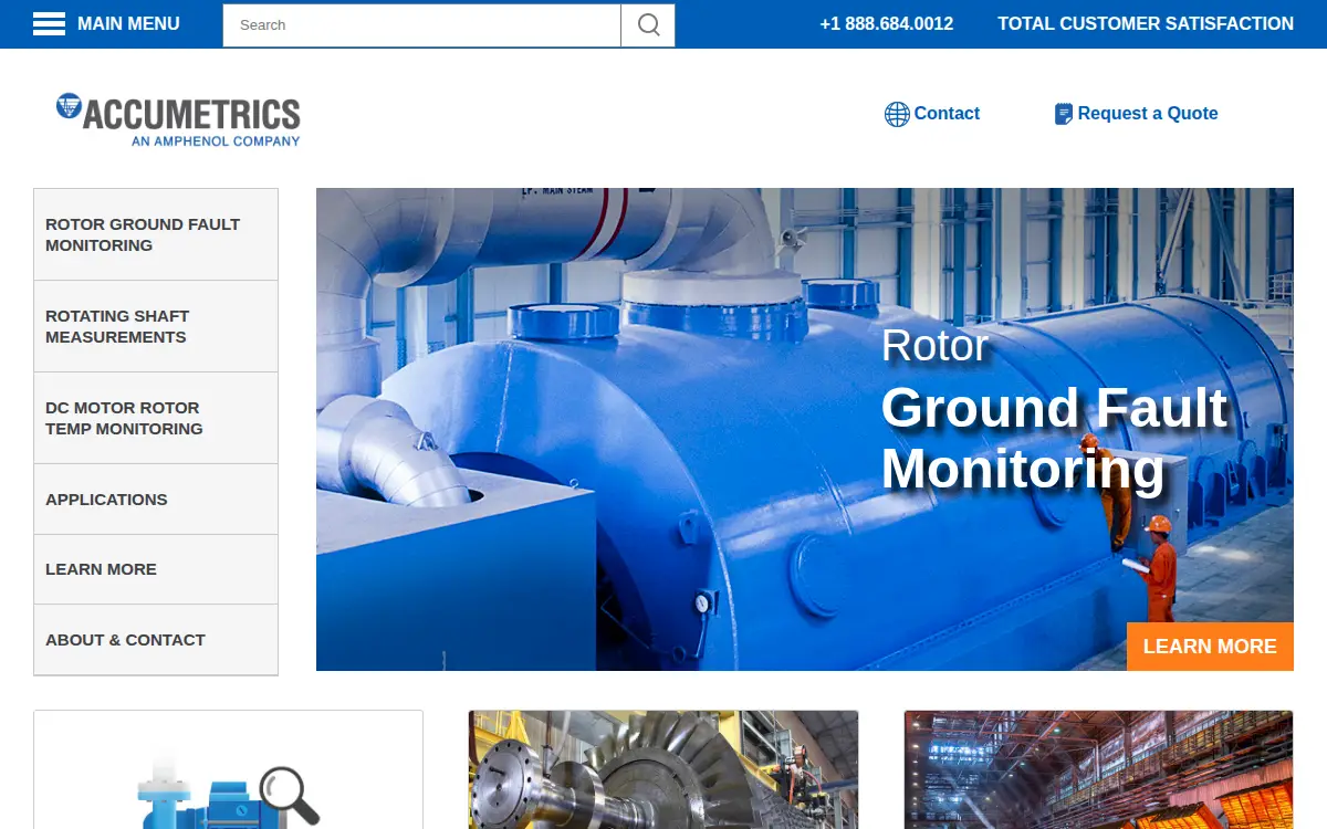 Homepage of Accumetrics, INC.