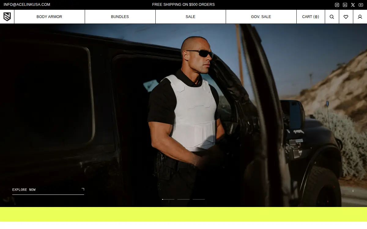 Homepage of Ace Link Industrial INC