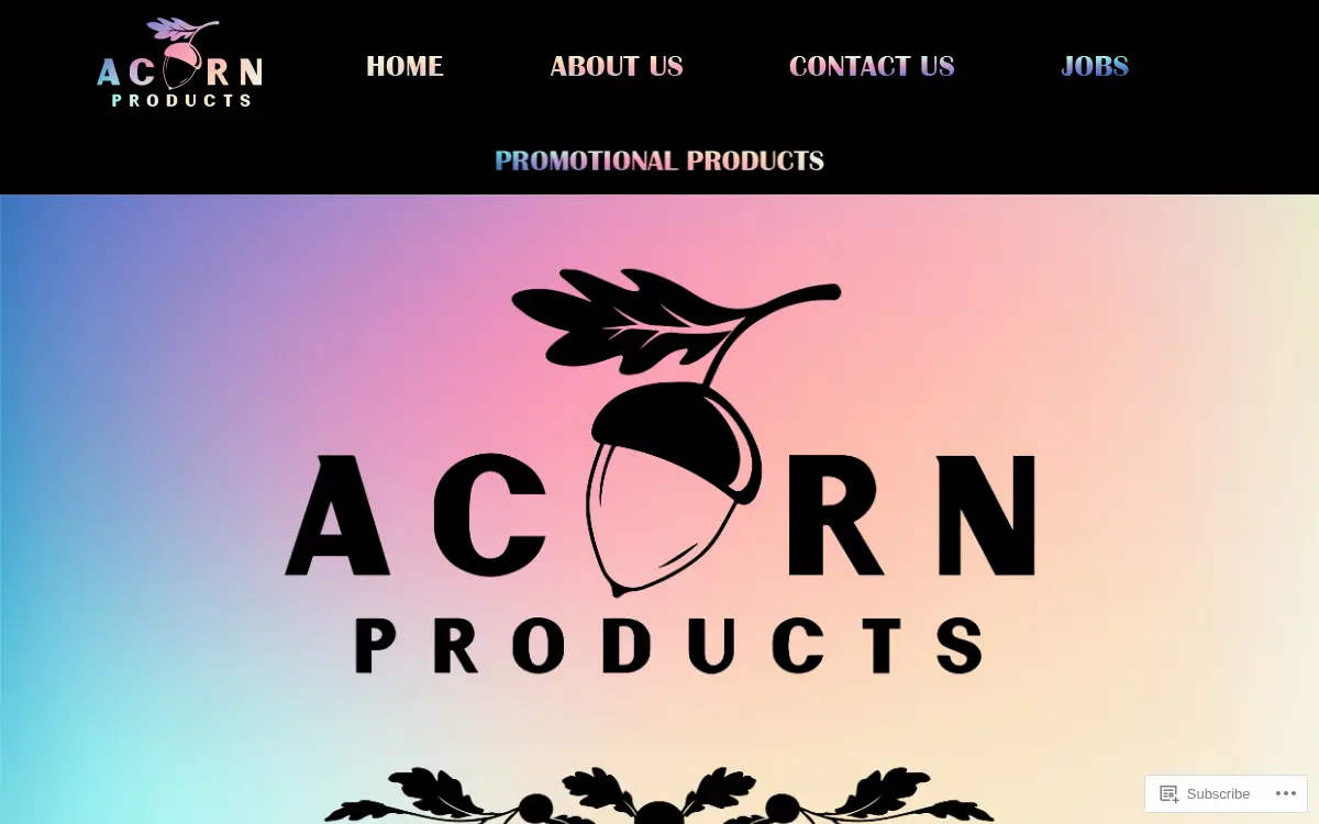 Homepage of Acorn Products LLC