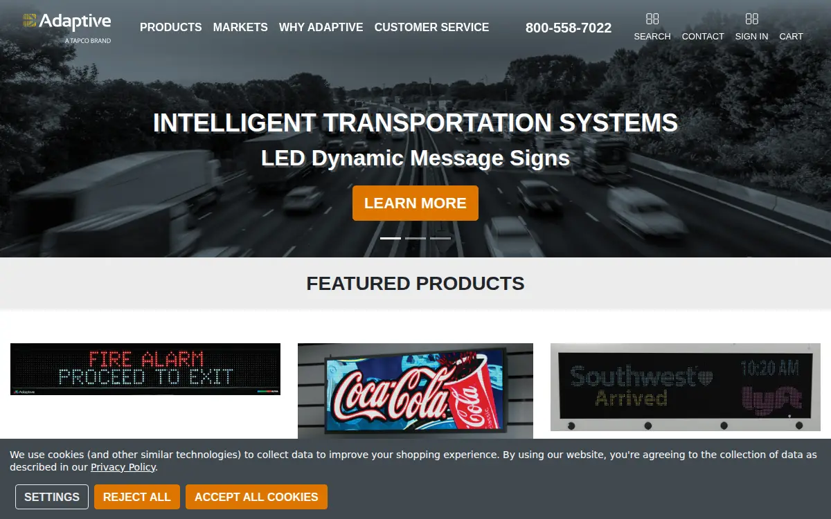 Homepage of Adaptive Micro Systems, LLC