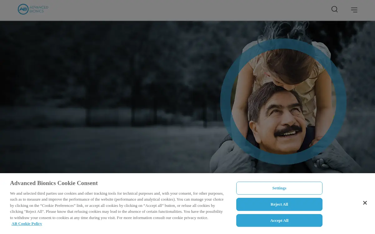 Homepage of Advanced Bionics, LLC