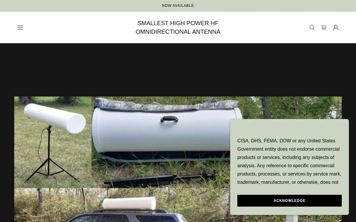 Homepage of Advanced Hf Solutions INC.
