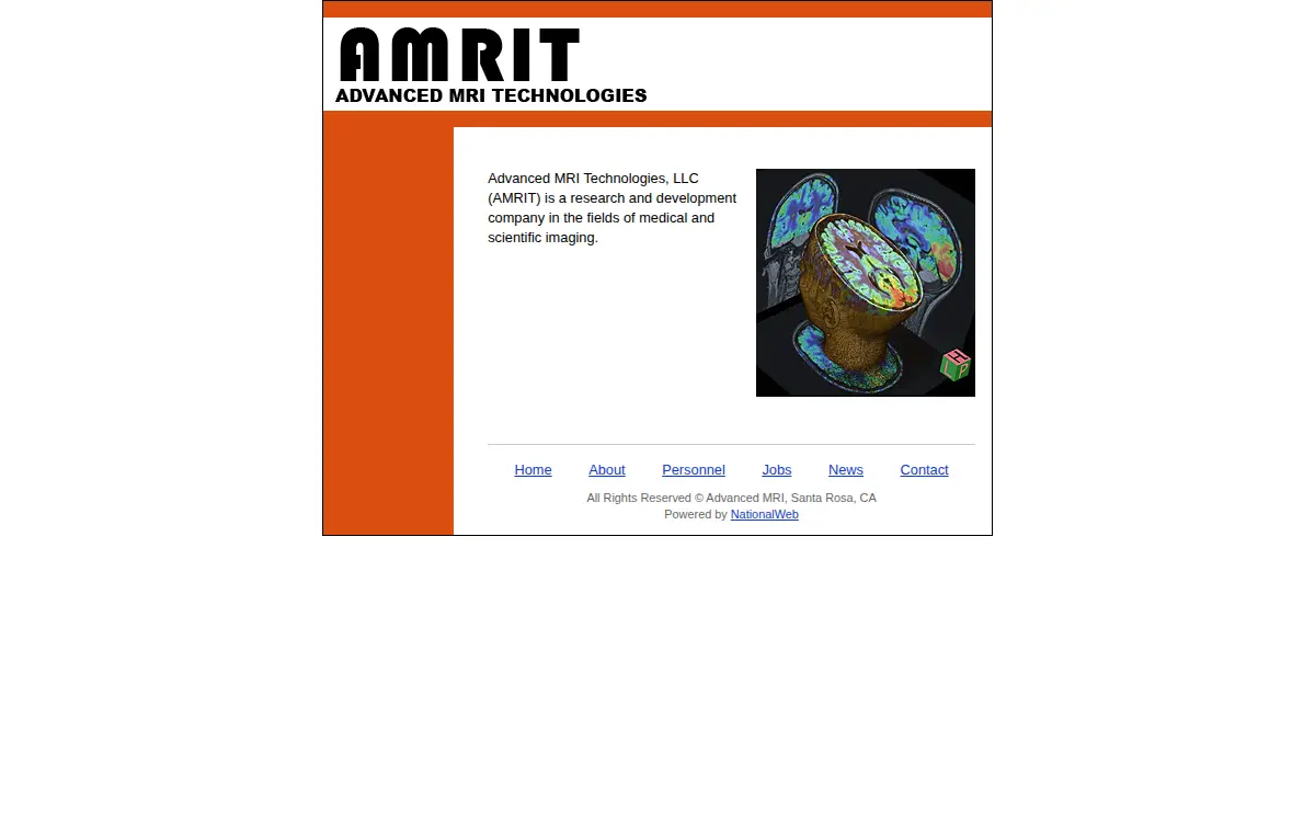 Homepage of Advanced Mri Technologies LLC