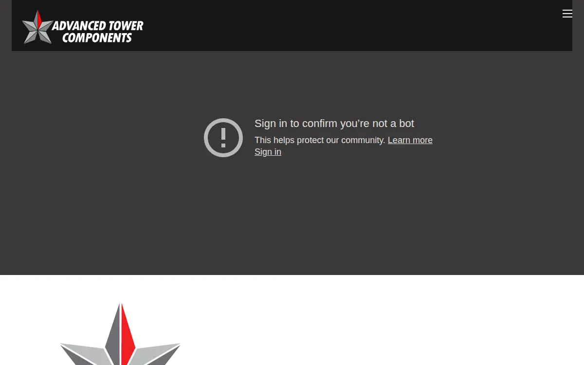 Homepage of Advanced Tower Components, LLC