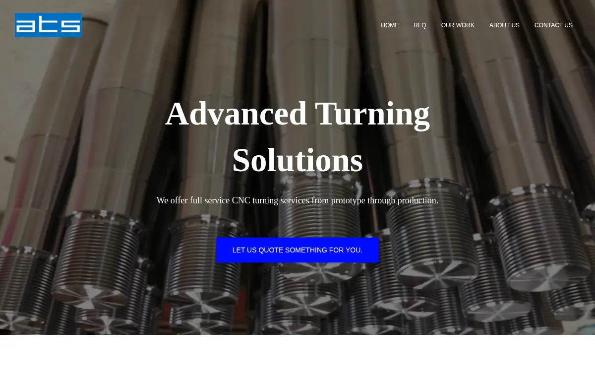 Homepage of Advanced Turning Solutions, LLC