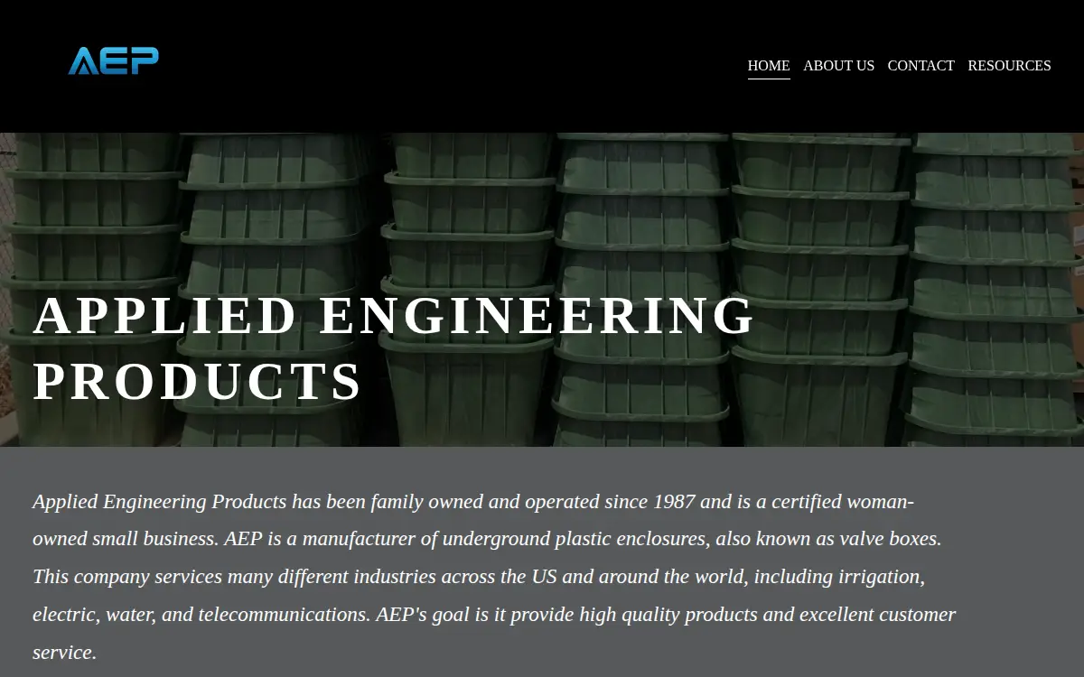 Homepage of Applied Engineering Products INC