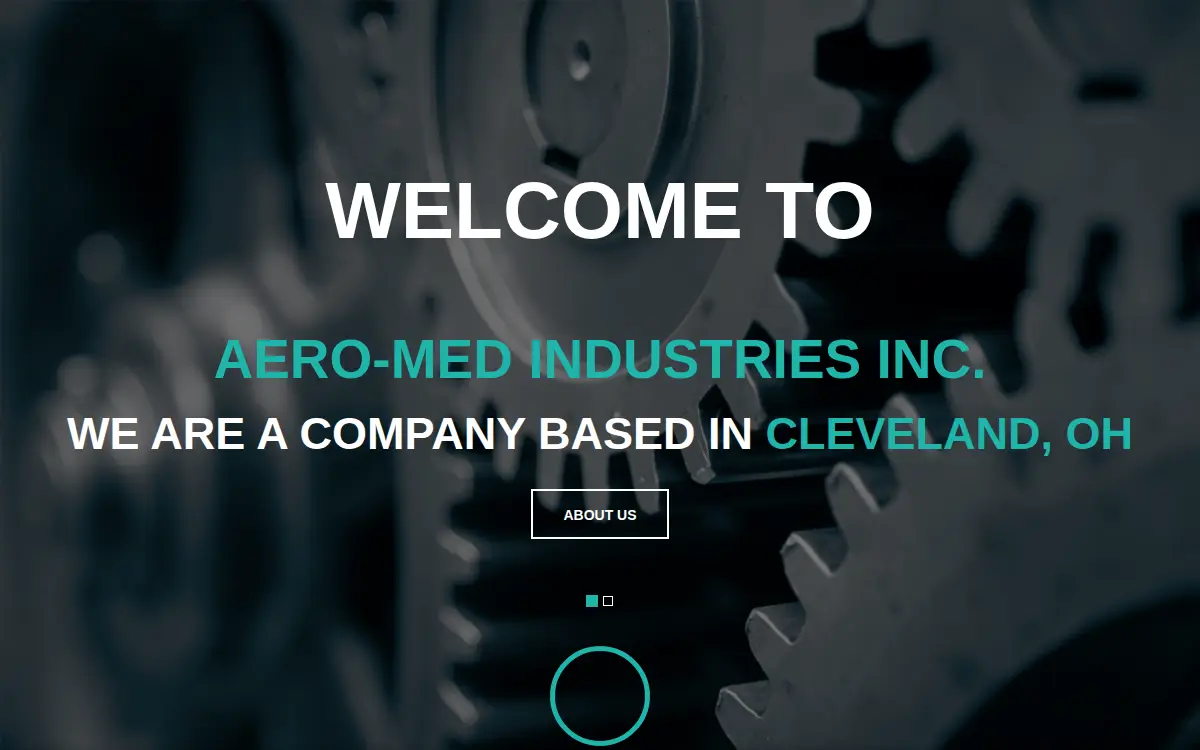 Homepage of Aero-med Industries, INC.