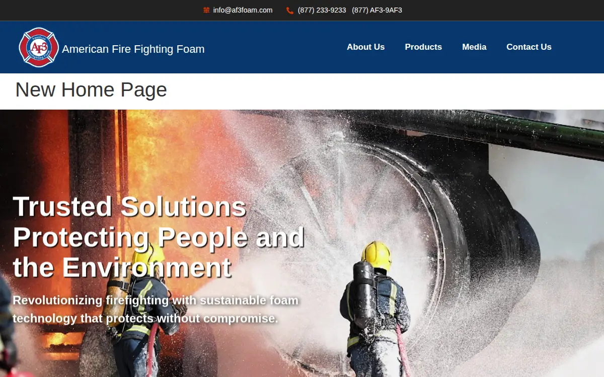 Homepage of Af3, INC.