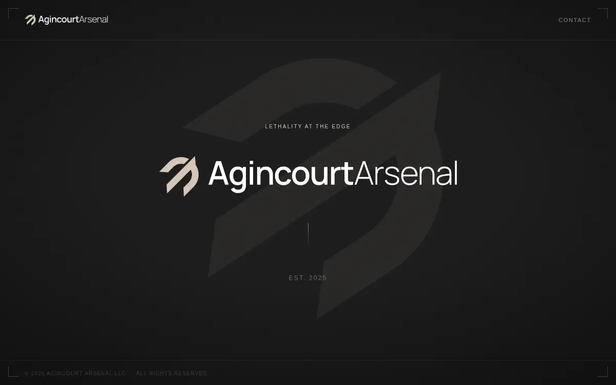 Homepage of Agincourt Arsenal LLC
