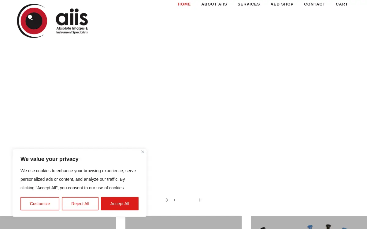 Homepage of Absolute Images & Instrument Specialists LLC