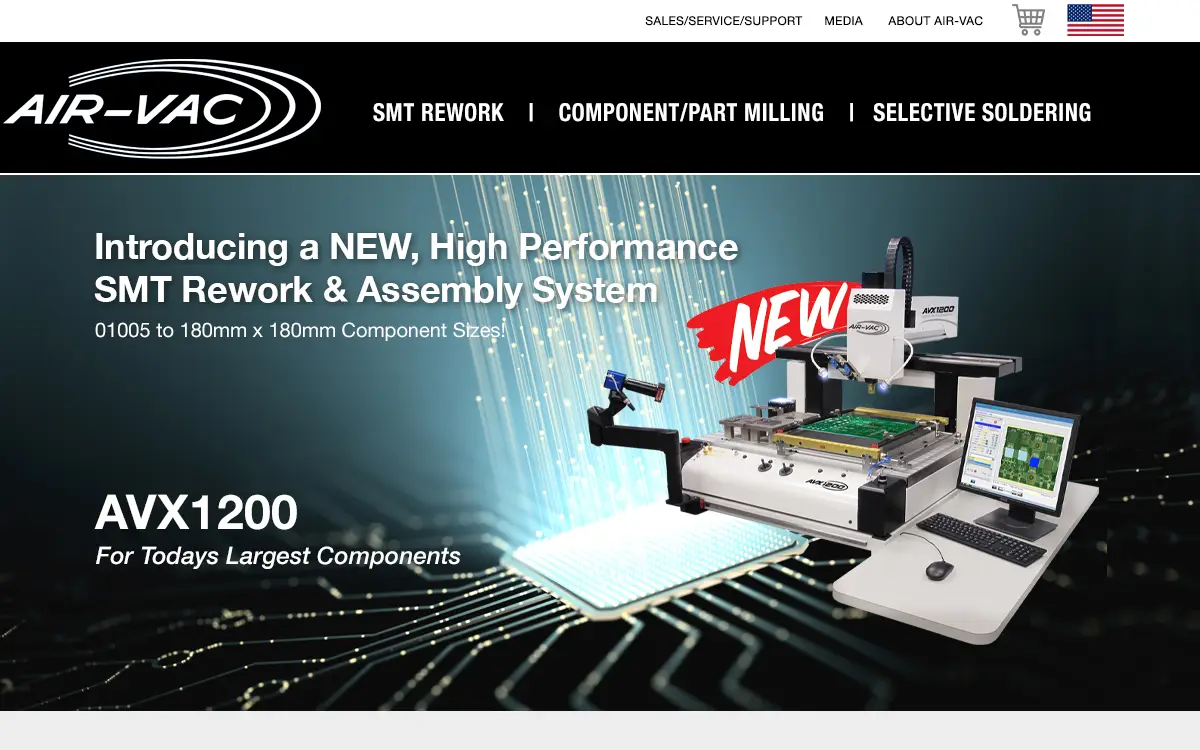 Homepage of Air-vac Engineering Company INC