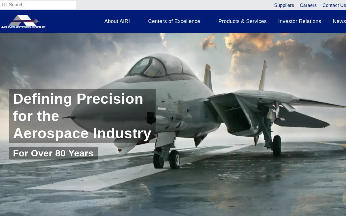 Homepage of Air Industries Machining, CORP.
