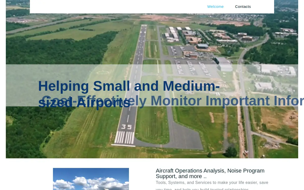 Homepage of Airport Monitoring Systems LLC