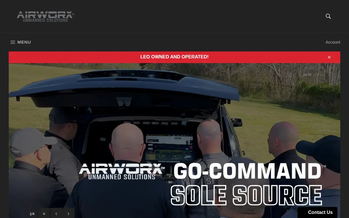 Homepage of Airworx, LLC