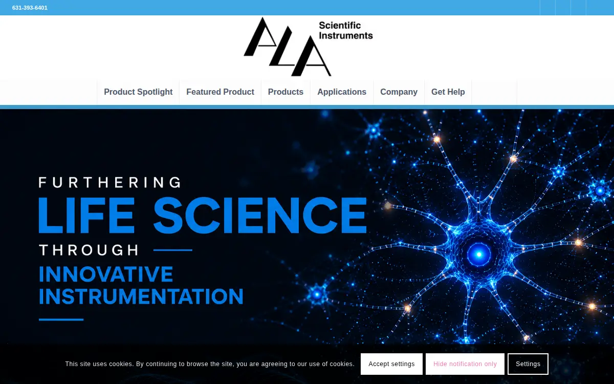 Homepage of Ala Scientific Instruments INC