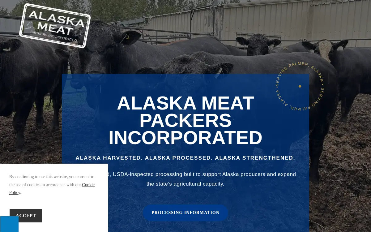 Homepage of Alaska Meat Packers Incorporated