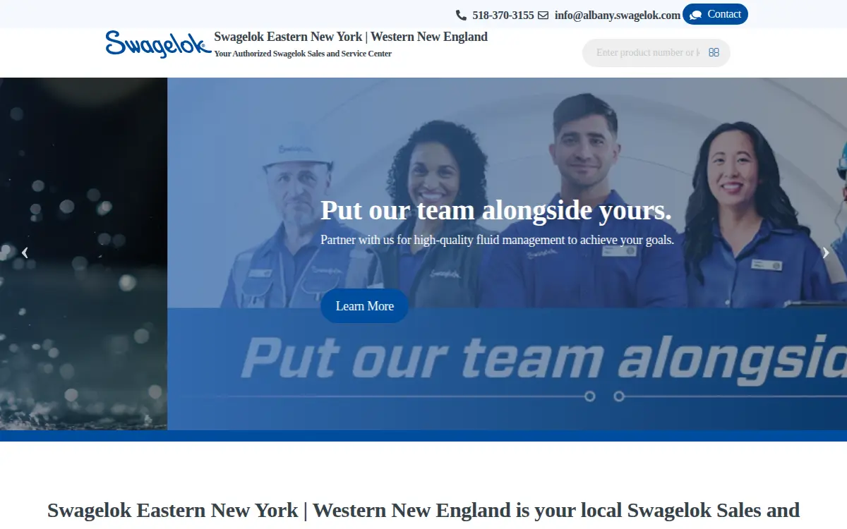 Homepage of Albany Valve & Fitting Co., INC.