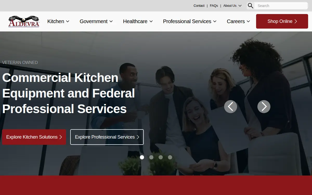 Homepage of Aldevra LLC
