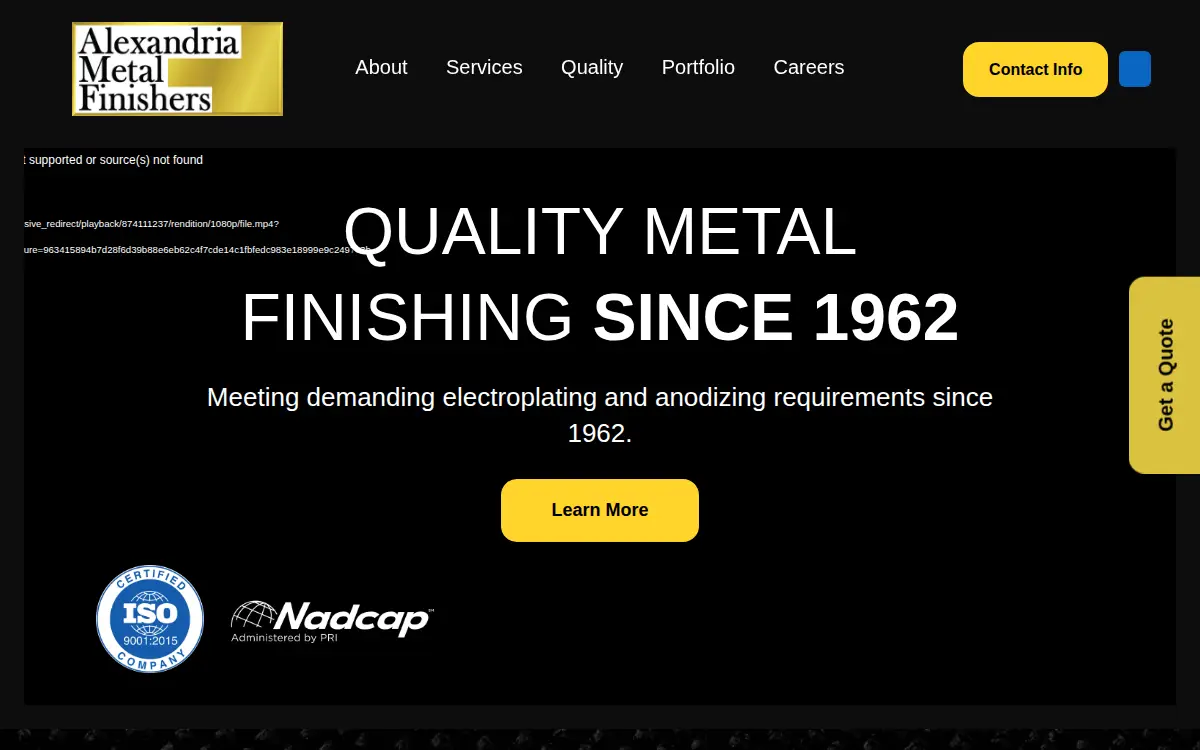 Homepage of Alexandria Coatings LLC