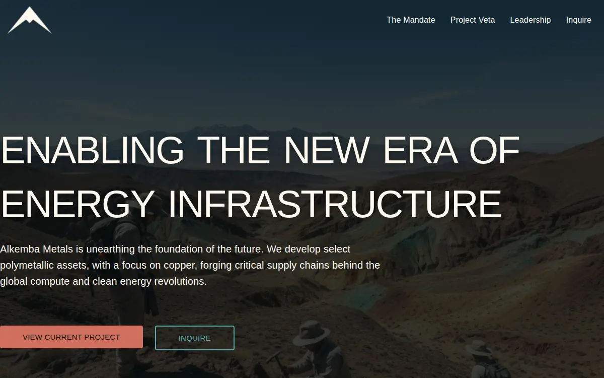 Homepage of Alkemba Holdings, LLC