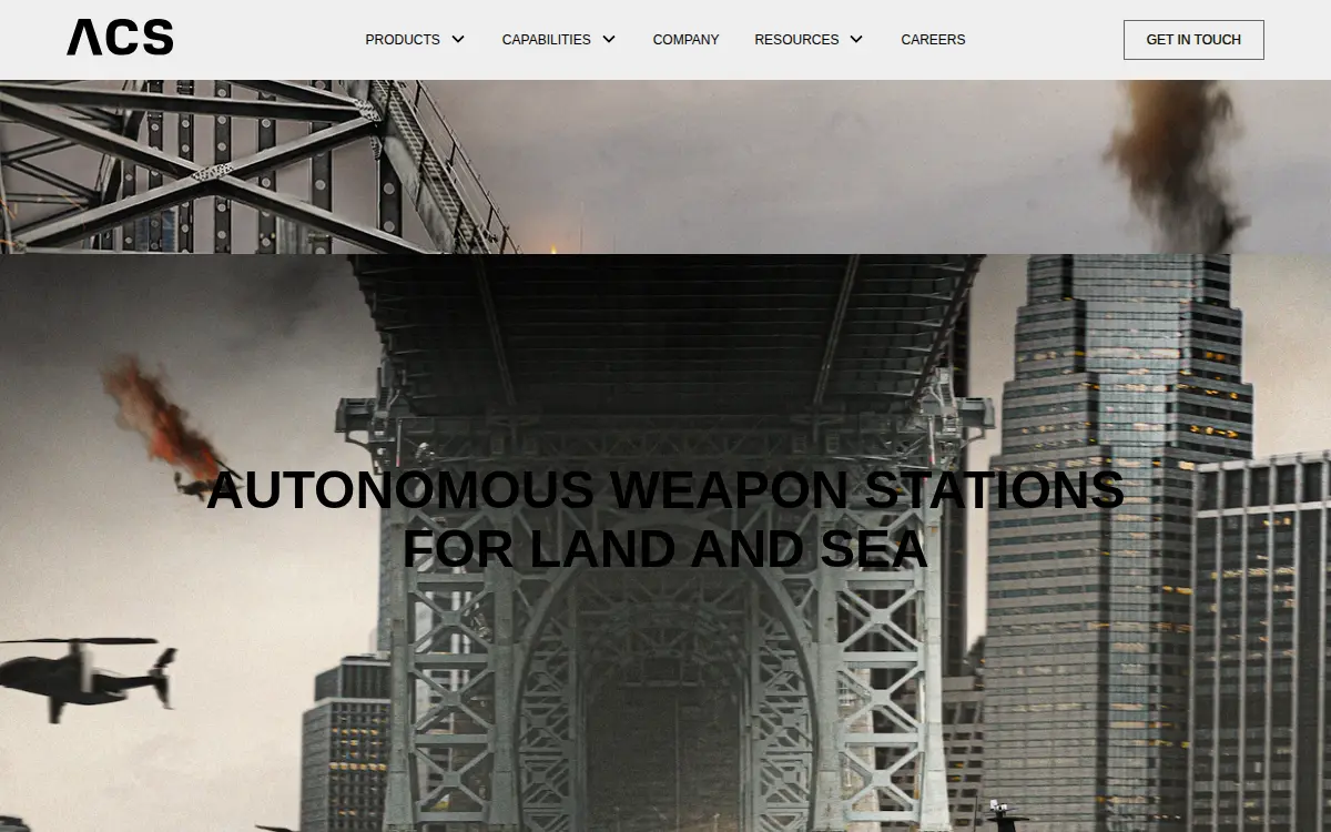 Homepage of Allen Control Systems, INC.