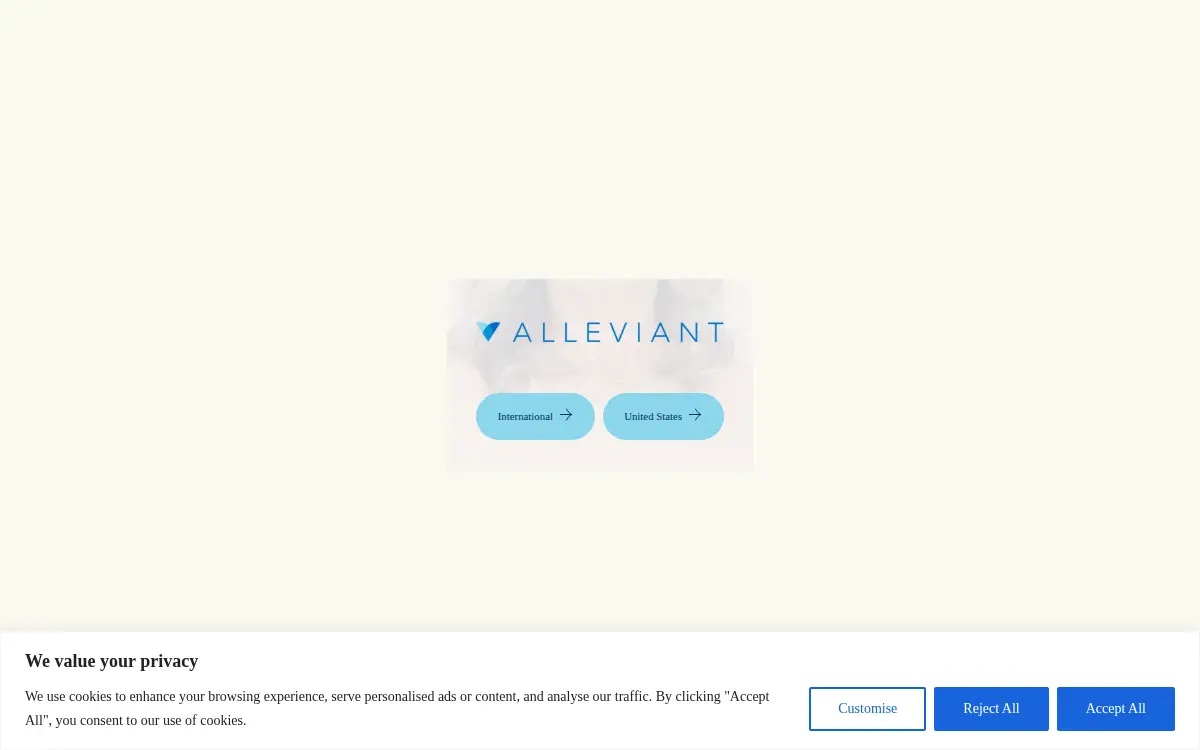 Homepage of Alleviant Medical, INC.