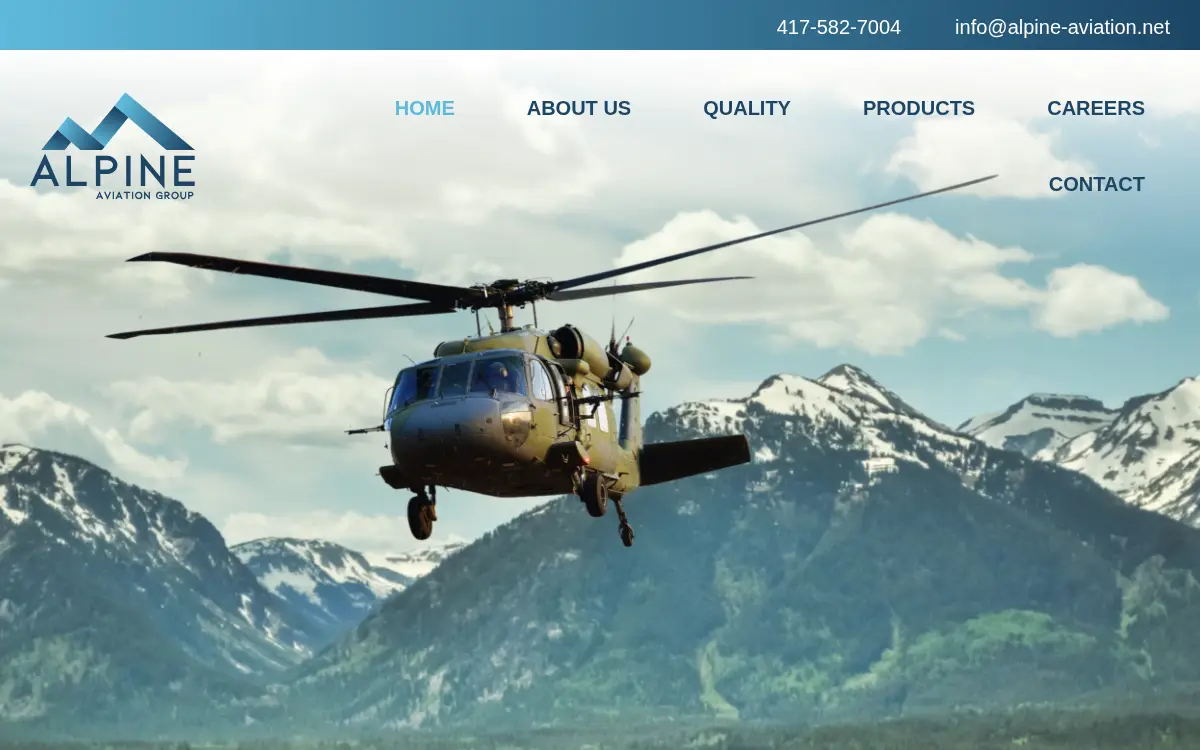 Homepage of Alpine Aviation Group INC