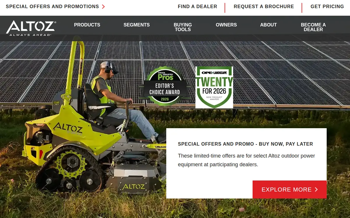 Homepage of Altoz INC
