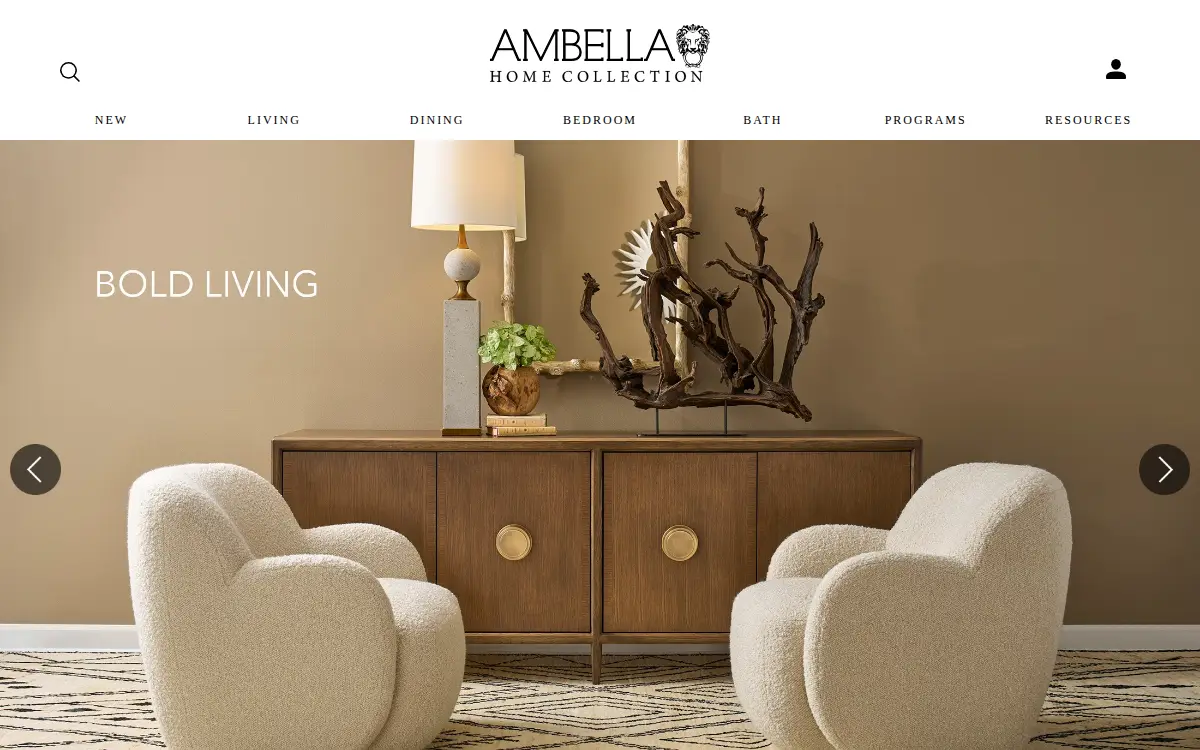 Homepage of Ambella Home Collection INC