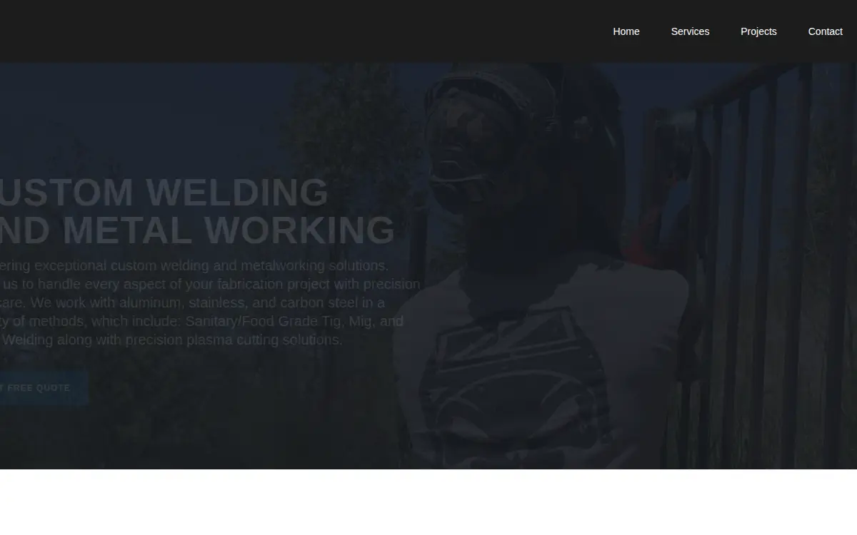 Homepage of American Iron Custom Fabrication LLC