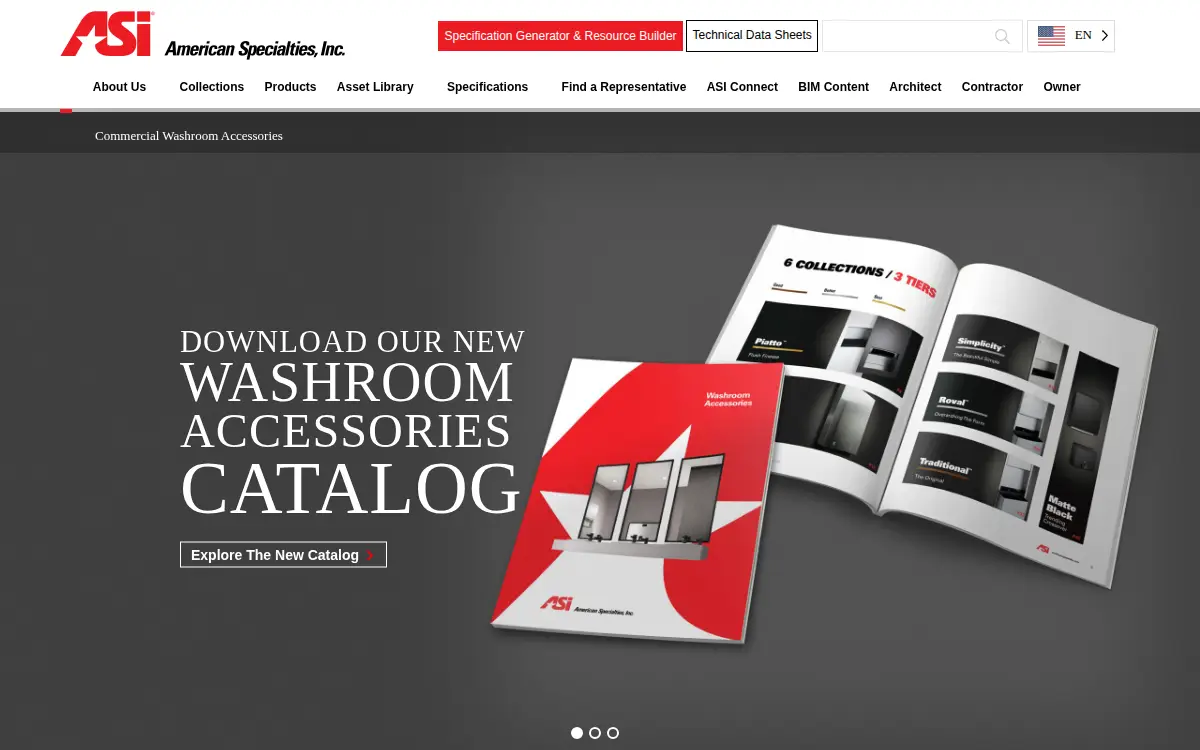 Homepage of American Specialties, INC.