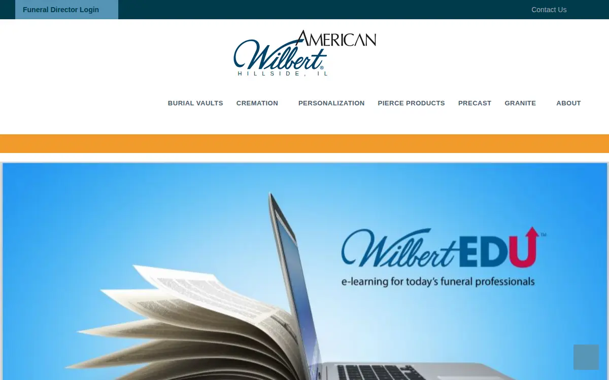 Homepage of American Wilbert Vault CORP