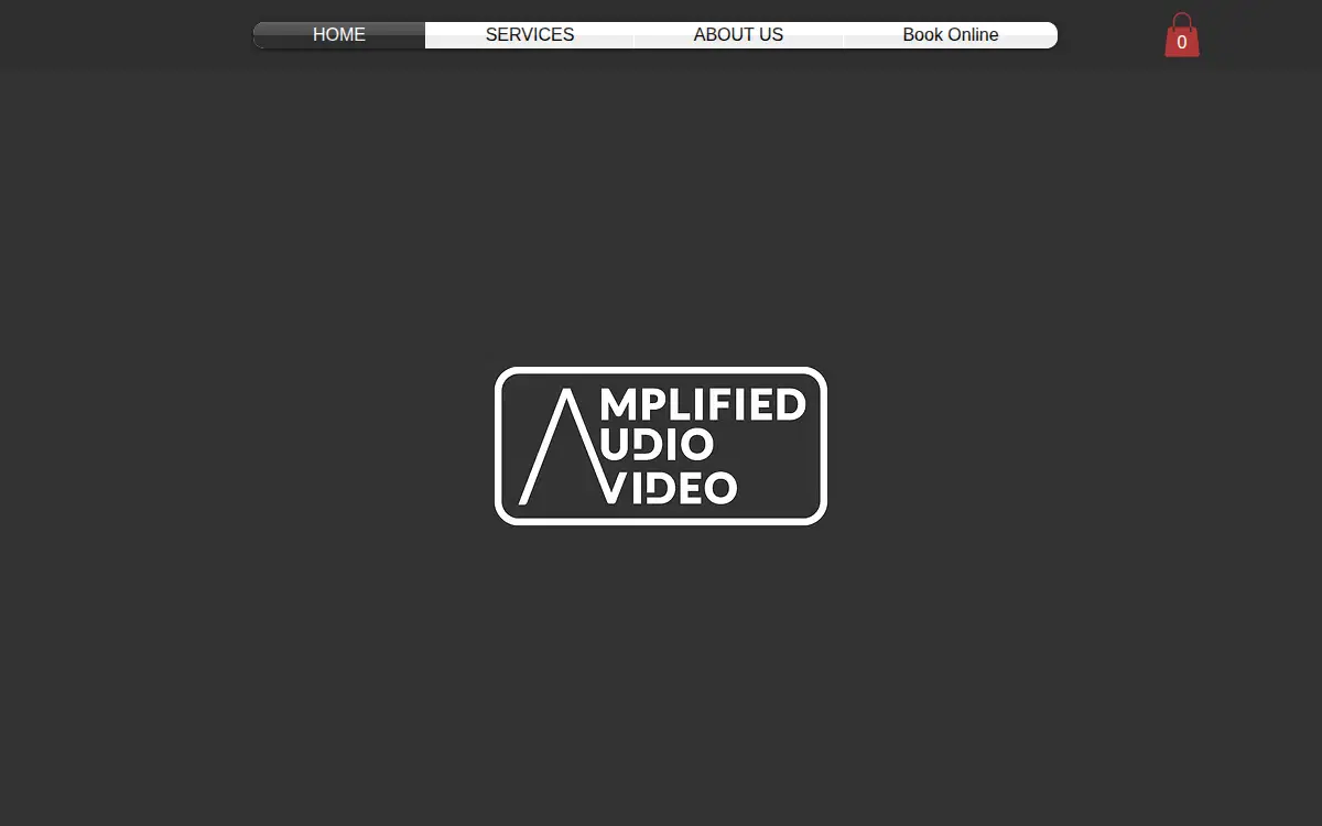 Homepage of Amplified Audio Video LLC