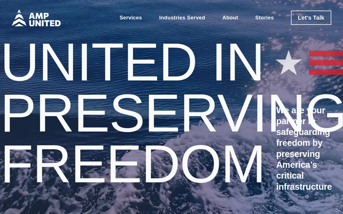 Homepage of Amp United LLC