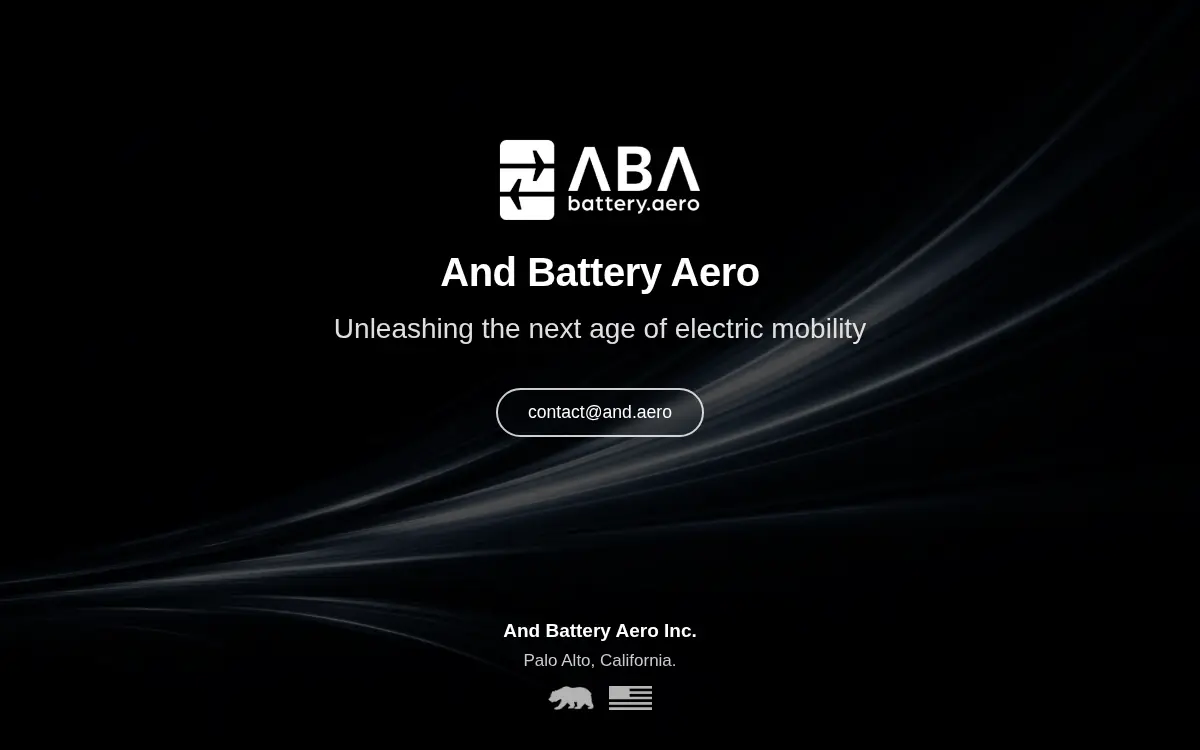 Homepage of And Battery Aero INC.