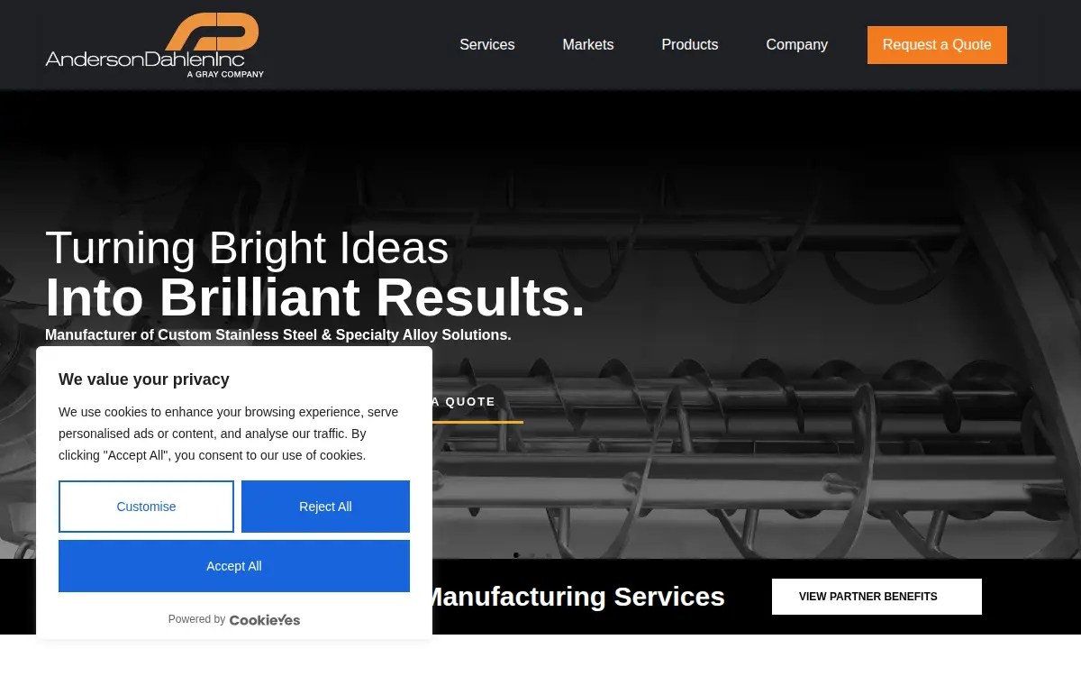 Homepage of Anderson & Dahlen INC