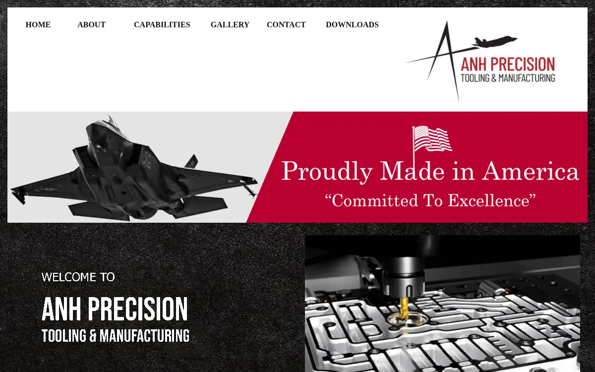 Homepage of Anh Precision LLC