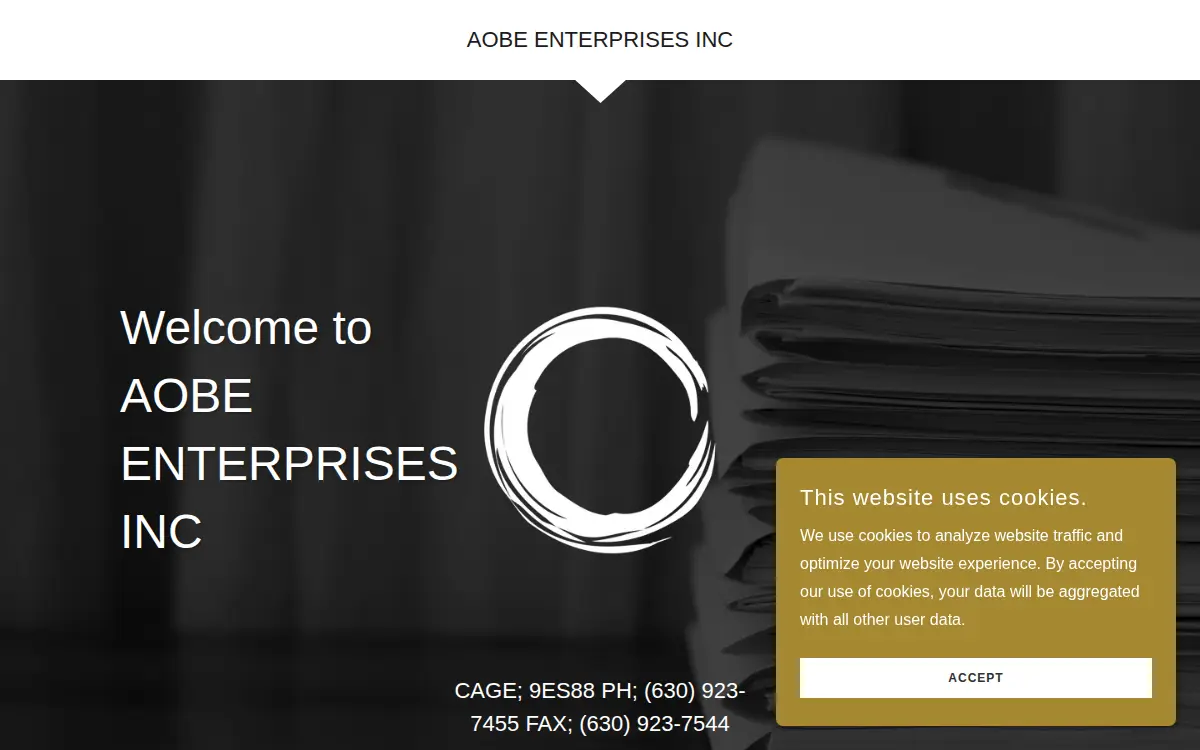 Homepage of Aobe Enterprises INC