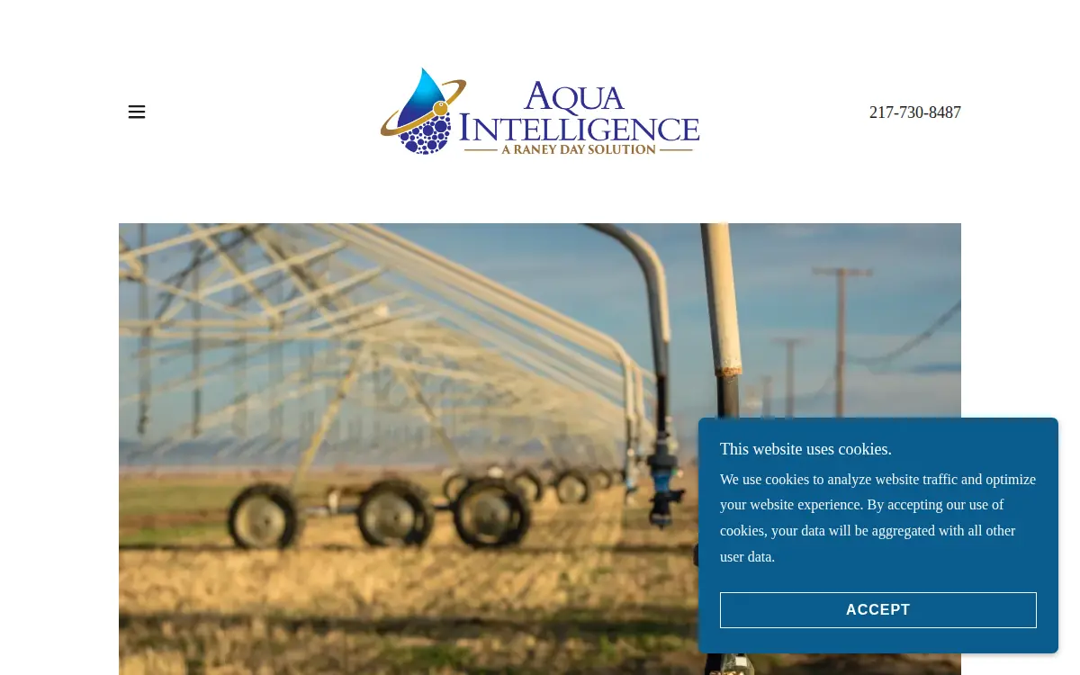 Homepage of Aqua Intelligence, LLC