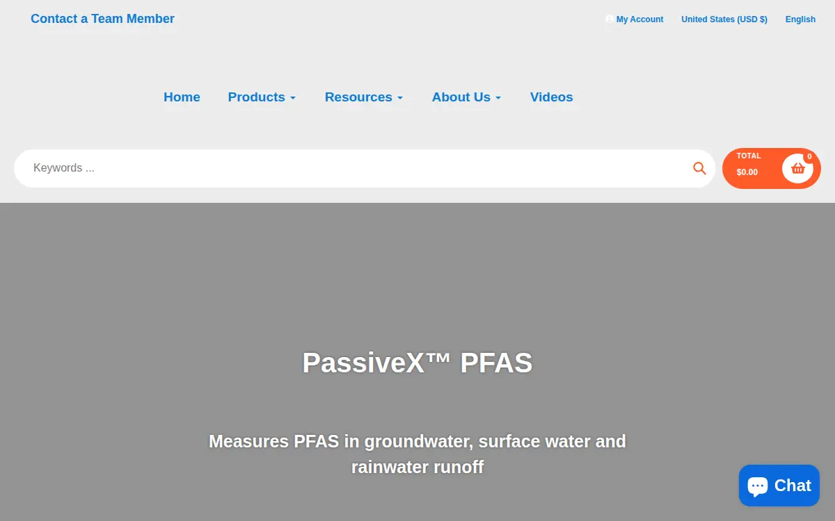 Homepage of Aquanex Technologies LLC