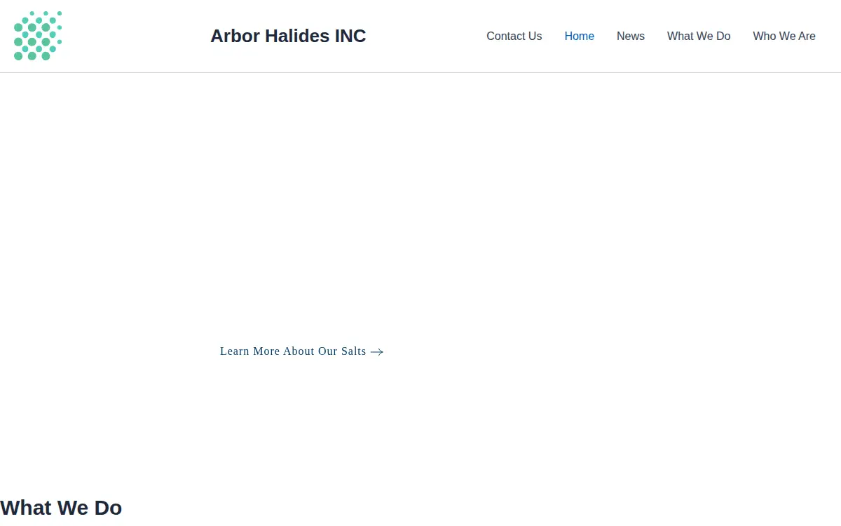 Homepage of Arbor Halides INC