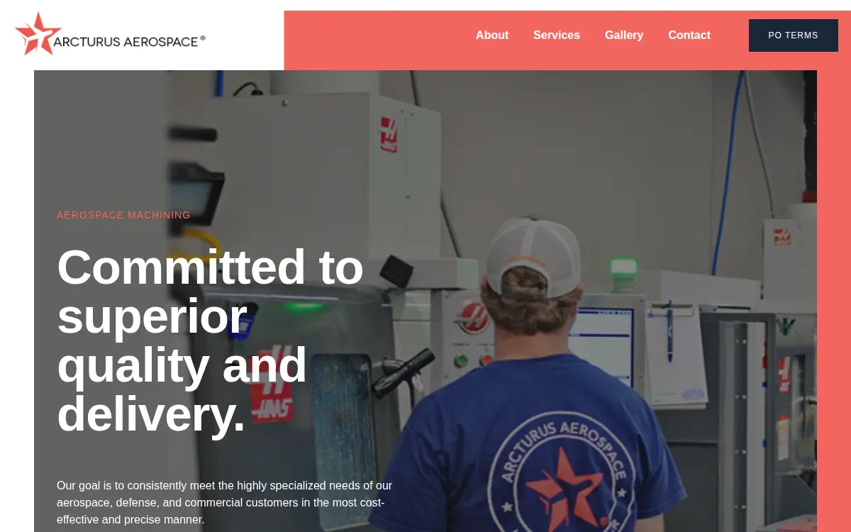 Homepage of Arcturus Aerospace INC.