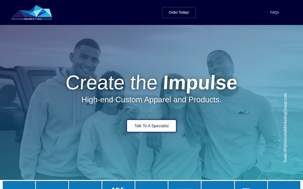 Homepage of Arizona Marketing Group & Associates LLC