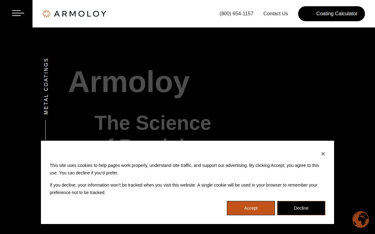 Homepage of Armoloy of Illinois INC