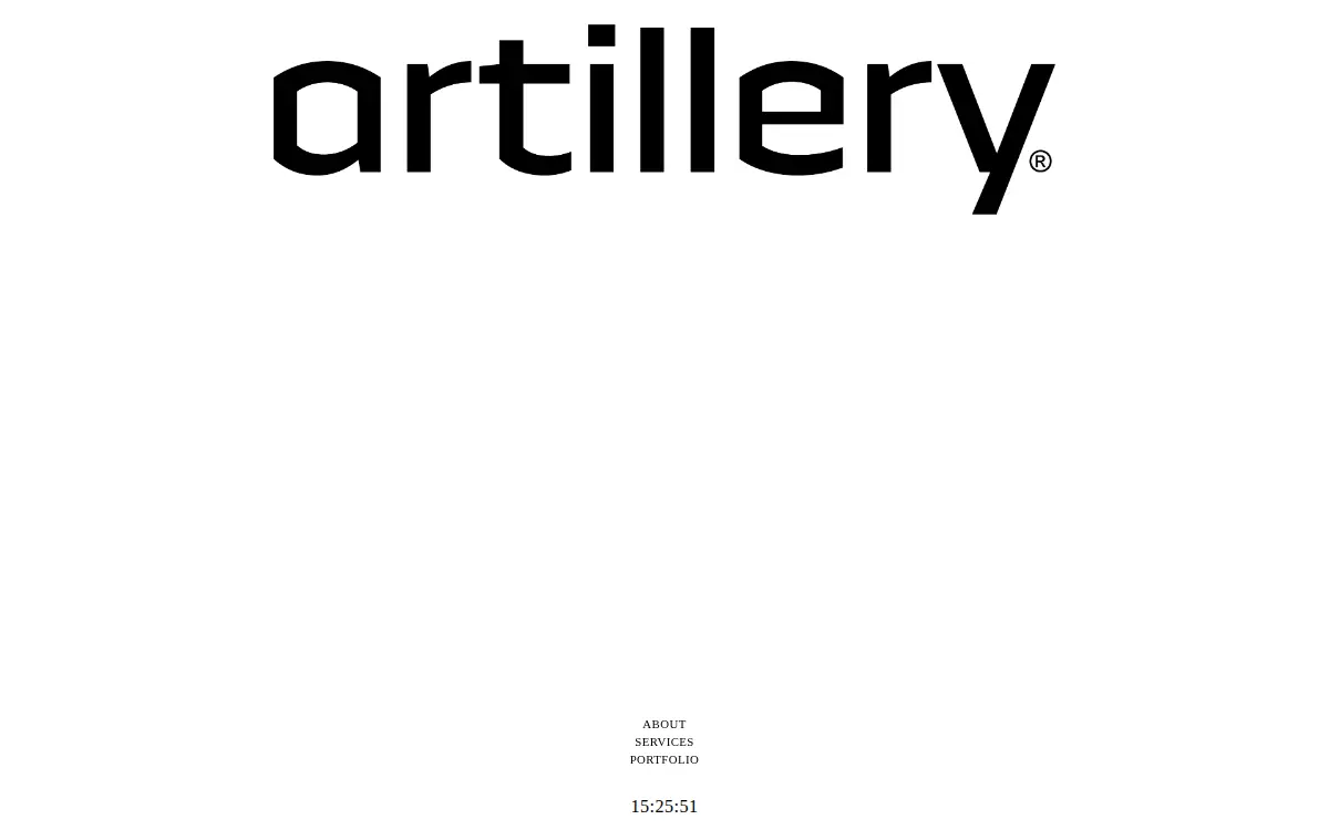 Homepage of Artillery LLC