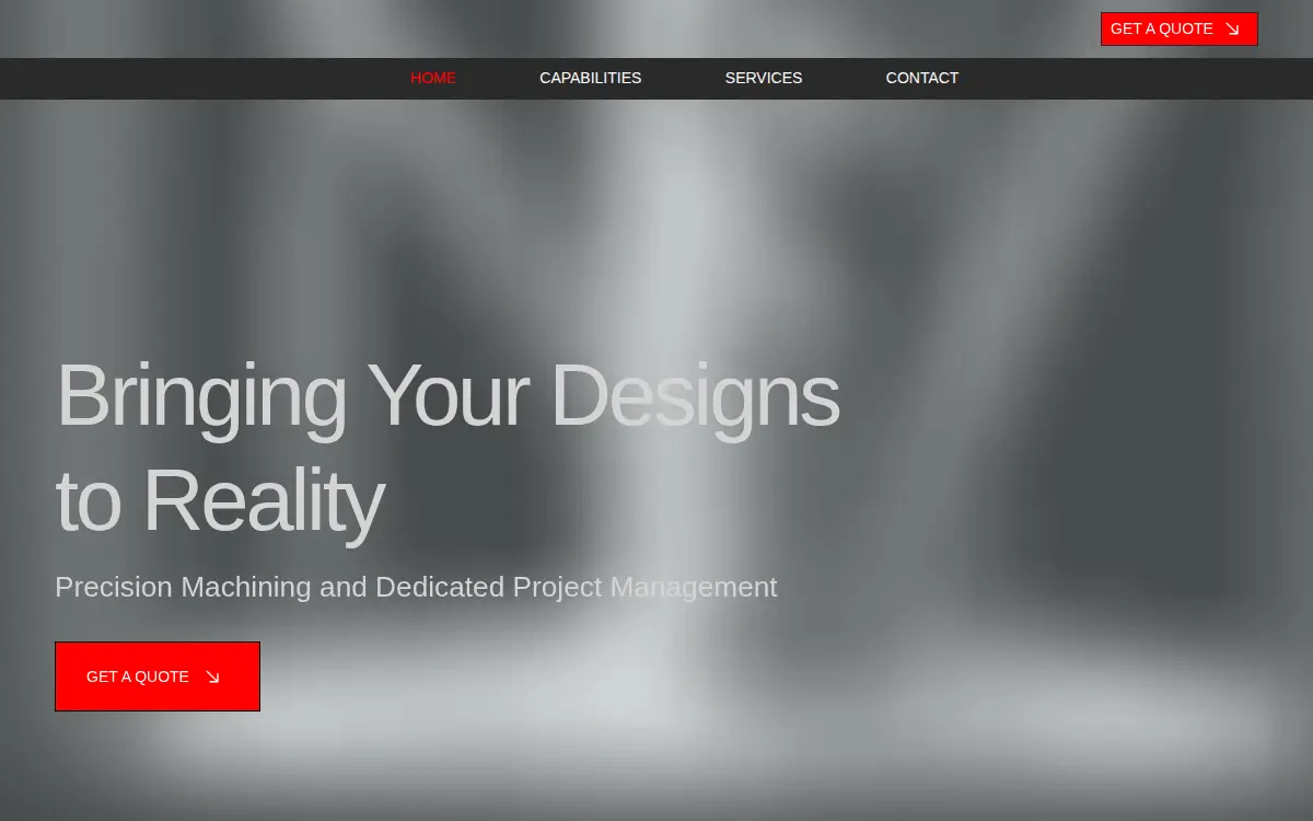 Homepage of Artisan Machining, INC.
