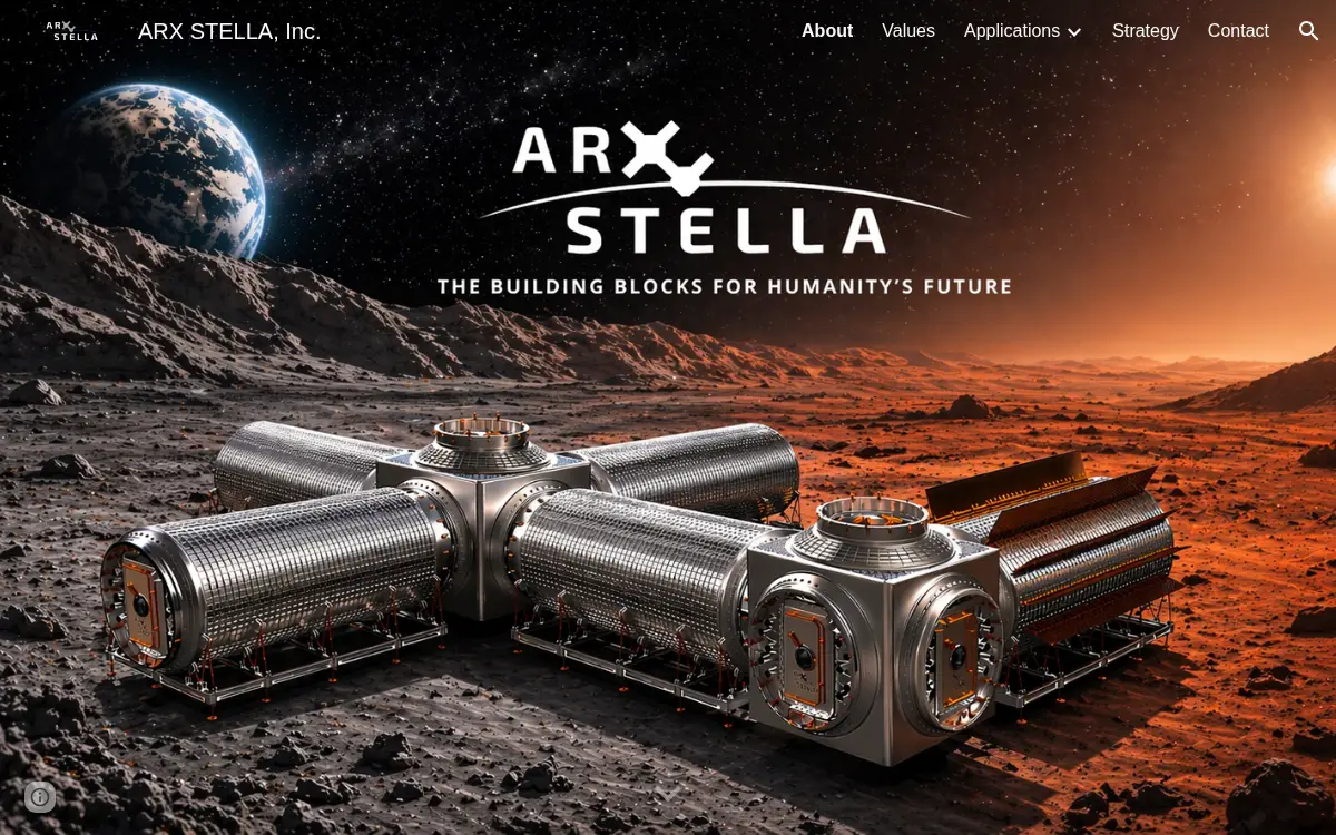 Homepage of Arx Stella, INC.